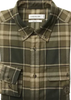 Chevalier Heron Flannel Shirt paita, Evergreen Checked| Metsästyspaidat
