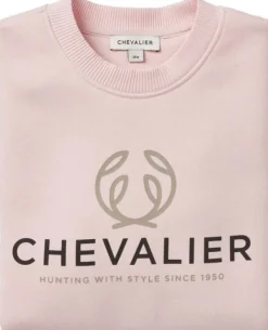 Chevalier Logo naisten collegepaita, Soft Pink| Pitkähihaiset Paidat