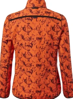 Chevalier Koiranohjaajan Vaatteet^Mist Windblocker Reversible Jacket käännettävä naisten metsästystakki, High Vis Orange Deer