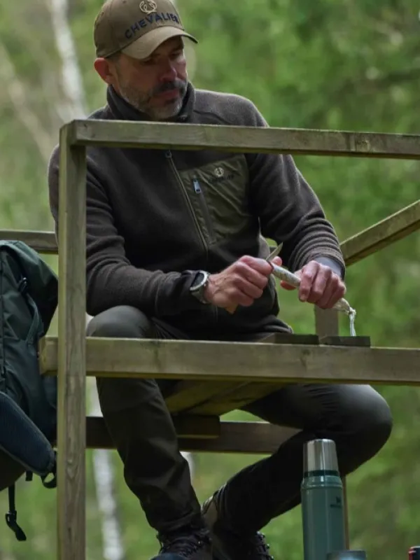 Chevalier Metsästyspuserot^M's Pax Light Pile Jacket Leather Brown