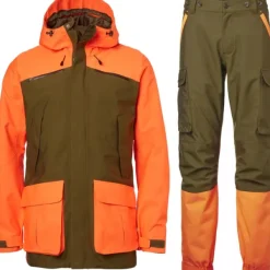 Chevalier Metsästyspuvut^Noux -metsästyspuku, vihreä-oranssi