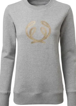 Chevalier Pitkähihaiset Paidat^Symbol Sweatshirt naisten collegepaita, harmaa