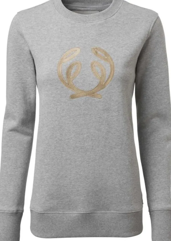 Chevalier Pitkähihaiset Paidat^Symbol Sweatshirt naisten collegepaita, harmaa
