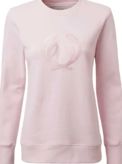 Chevalier Symbol Sweatshirt naisten collegepaita, vaaleanpunainen| Pitkähihaiset Paidat