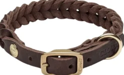 Cloud7 Collar Central Park nahkapanta, XS-M, ruskea| Kaulapannat