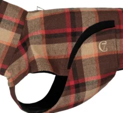 Cloud7 Dog Rain Coat Glasgow Plaid koiran takki, koot 3-5, Orange| Sadetakit