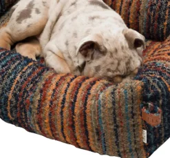 Cloud7 Sleepy Stripes koiranpeti, L, Blue-Red| Koiranpedit