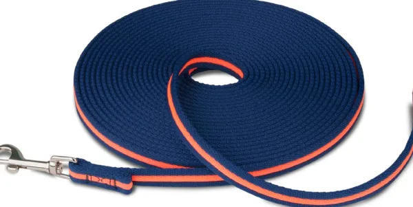 Coachi Training Line koulutus- ja jälkiliina, 10m, tummansininen/oranssi| Jälkiliinat