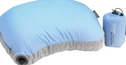 Cocoon Air Core Pillow Hood/Camp UL retkityyny, vaaleansininen/harmaa| Makuupussilakanat, peitot ja retkityynyt
