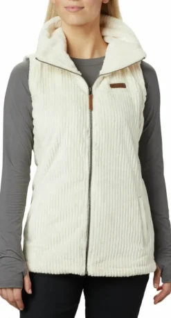 Columbia Liivit^Fire Side Sherpa Vest naisten fleeceliivi, Chalk Stripe