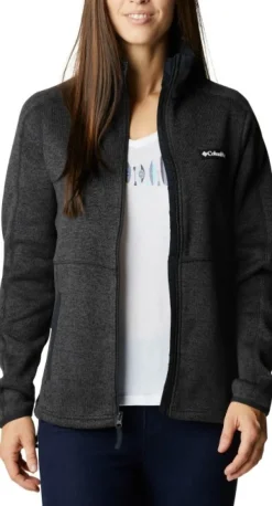 Columbia Sweater Weather Full Zip naisten fleecetakki, Black Heather| Hupparit, Fleecet Ja Välipaidat