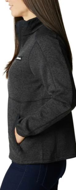 Columbia Sweater Weather Full Zip naisten fleecetakki, Black Heather| Hupparit, Fleecet Ja Välipaidat