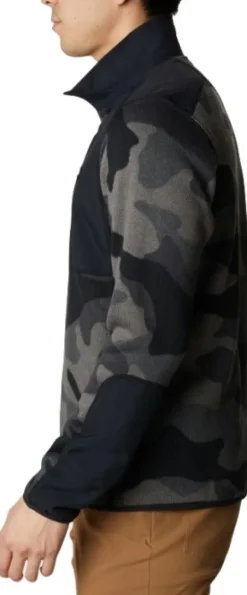 Columbia Sweater Weather Printed Half Zip fleecepusero, Black Mod Camo| Hupparit, Fleecet Ja Välipaidat