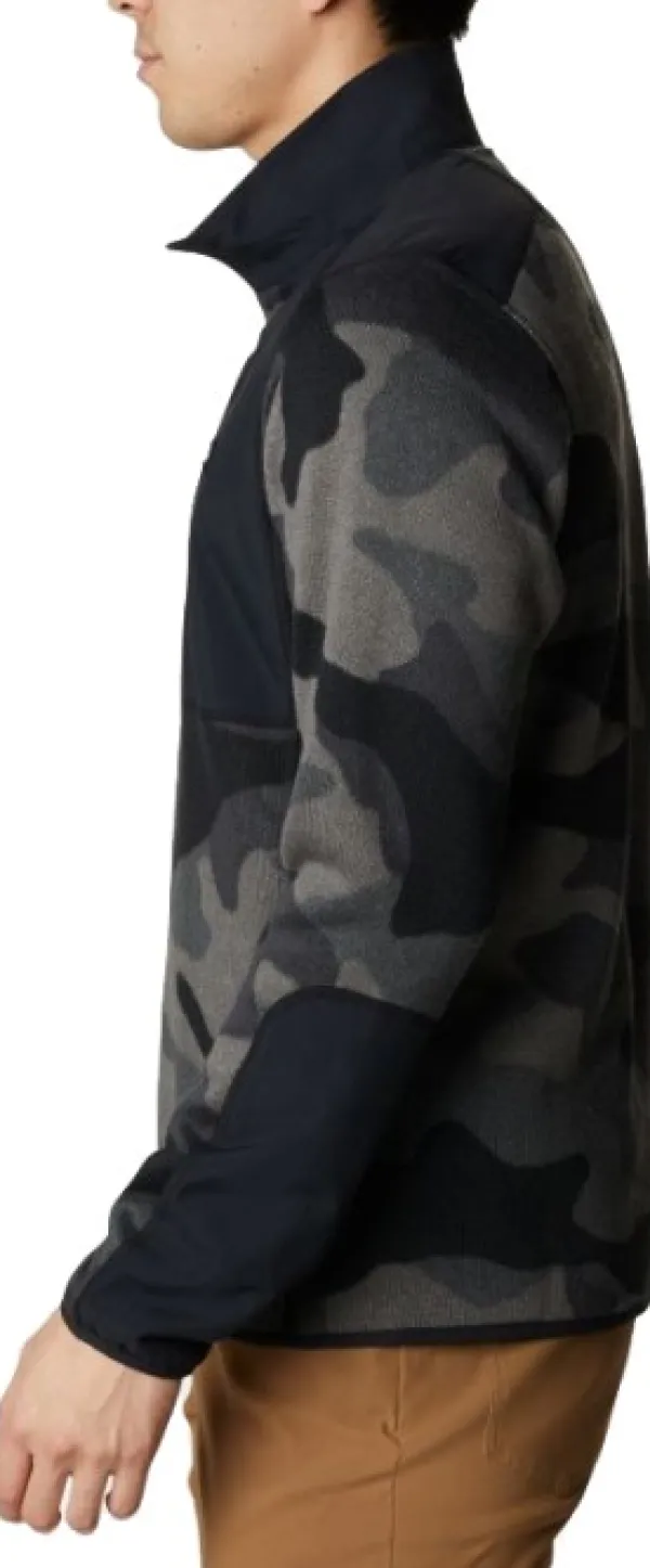 Columbia Sweater Weather Printed Half Zip fleecepusero, Black Mod Camo| Hupparit, Fleecet Ja Välipaidat
