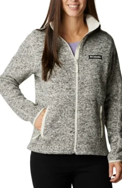 Columbia Hupparit, Fleecet Ja Välipaidat^Sweater Weather Full Zip naisten fleecetakki, Chalk Heather