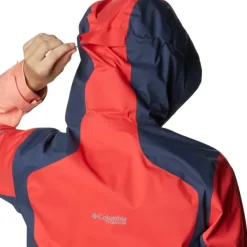 Columbia Kuori- Ja Sadetakit^Titan Pass 2.5L Shell naisten kuoritakki, Red Hibiscus