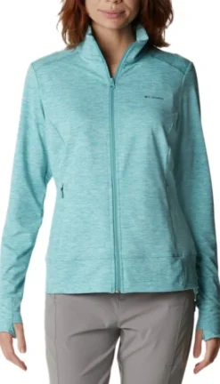 Columbia Hupparit, Fleecet Ja Välipaidat^Weekend Adventure Full Zip naisten pitkähihainen, vaaleansininen