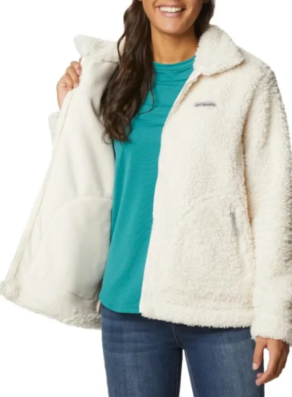 Columbia Hupparit, Fleecet Ja Välipaidat^Winter Pass Sherpa FZ naisten fleecetakki, valkoinen