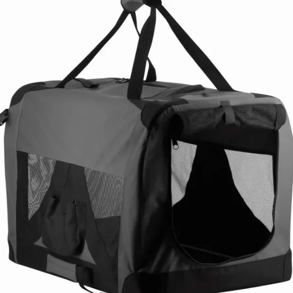 Companion Kuljetushäkit Ja Matkustustarvikkeet^Pet Soft Crate kuljetuskoppa, harmaa/musta, XL