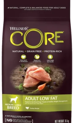 CORE Koiran Kuivaruoka^Adult Low Fat vähärasvainen koiran täysravinto, 1,8 kg