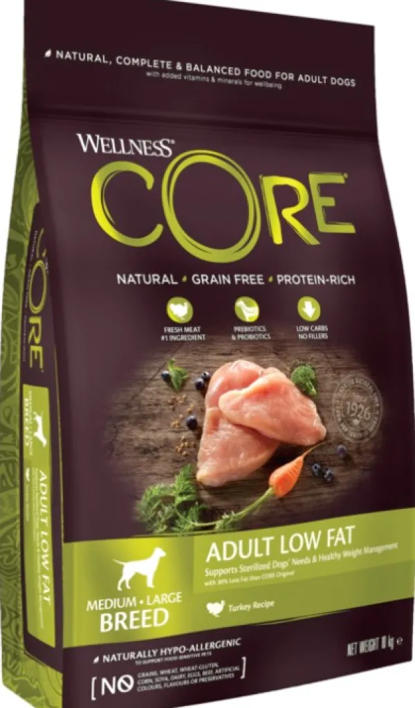 CORE Koiran Kuivaruoka^Adult Low Fat vähärasvainen koiran täysravinto, 1,8 kg