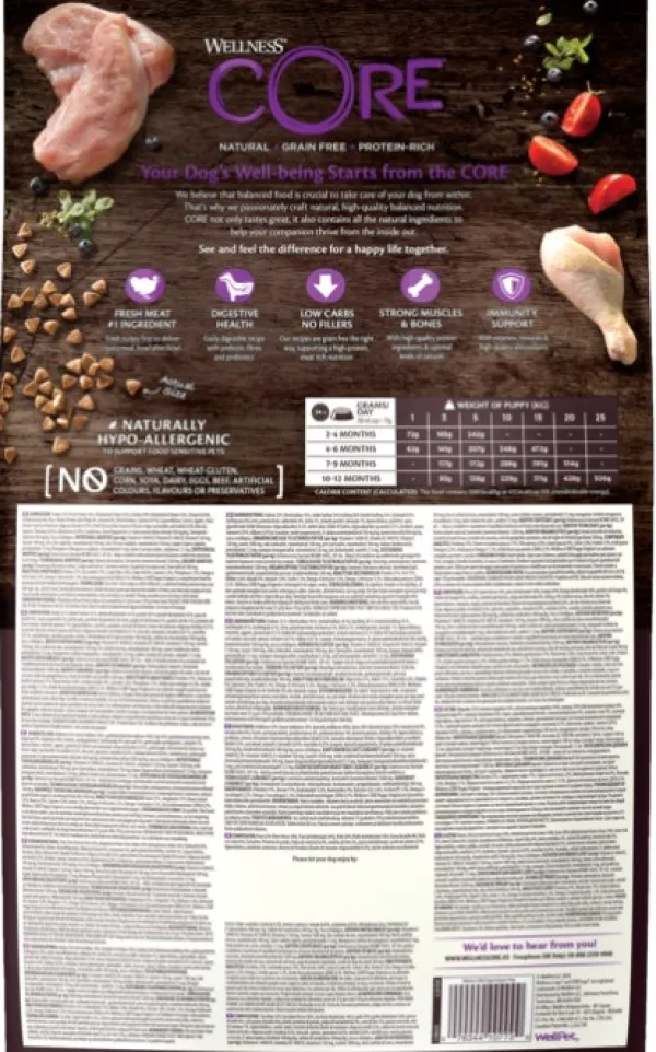 CORE Puppy Original koiranpennun ruoka, kalkkuna/kana,10 kg| Koiran Kuivaruoka