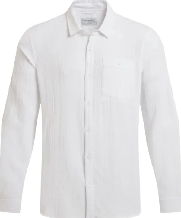 Craghoppers Flanelli- Ja Kauluspaidat^M's Moro Long Sleeved Shirt White