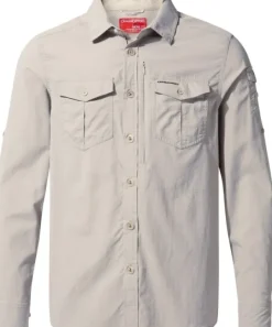Craghoppers Hyönteissuojatut Vaatteet^NosiLife Adventure III LS Shirt paita, Parchment