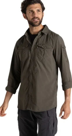 Craghoppers Hyönteissuojatut Vaatteet^NosiLife Adventure LS Shirt III paita, Woodland Green