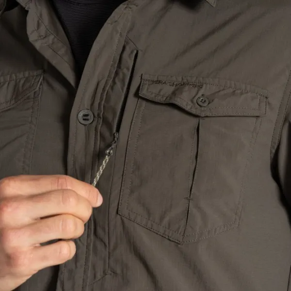 Craghoppers Hyönteissuojatut Vaatteet^NosiLife Adventure LS Shirt III paita, Woodland Green