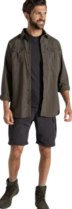 Craghoppers Shortsit^NosiLife Convertible Cargo katkolahjehousut, musta