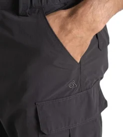 Craghoppers Shortsit^NosiLife Convertible Cargo katkolahjehousut, musta