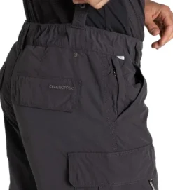Craghoppers Shortsit^NosiLife Convertible Cargo katkolahjehousut, musta