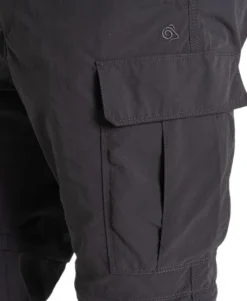 Craghoppers Shortsit^NosiLife Convertible Cargo katkolahjehousut, musta