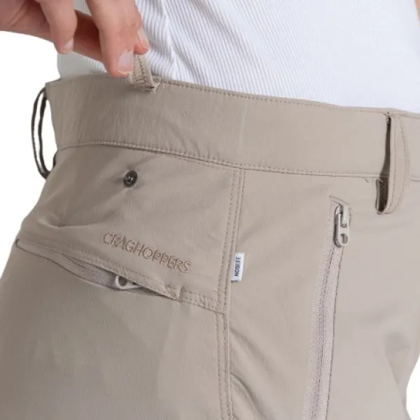 Craghoppers W's NosiLife Pro Convertible Trouser III Soft Mushroom| Hyönteissuojatut Vaatteet