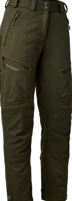 Deerhunter Metsästyshousut/Softshellhousut Ja Tuulenpitävät Housut^Excape Softshell Trousers naisten metsästyshousut, Art Green