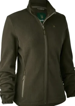 Deerhunter Lady Chasse Fleece Jacket naisten fleecetakki, vihreäruskea| Naisten metsästysvaatteet/Naisten Metsästyspaidat