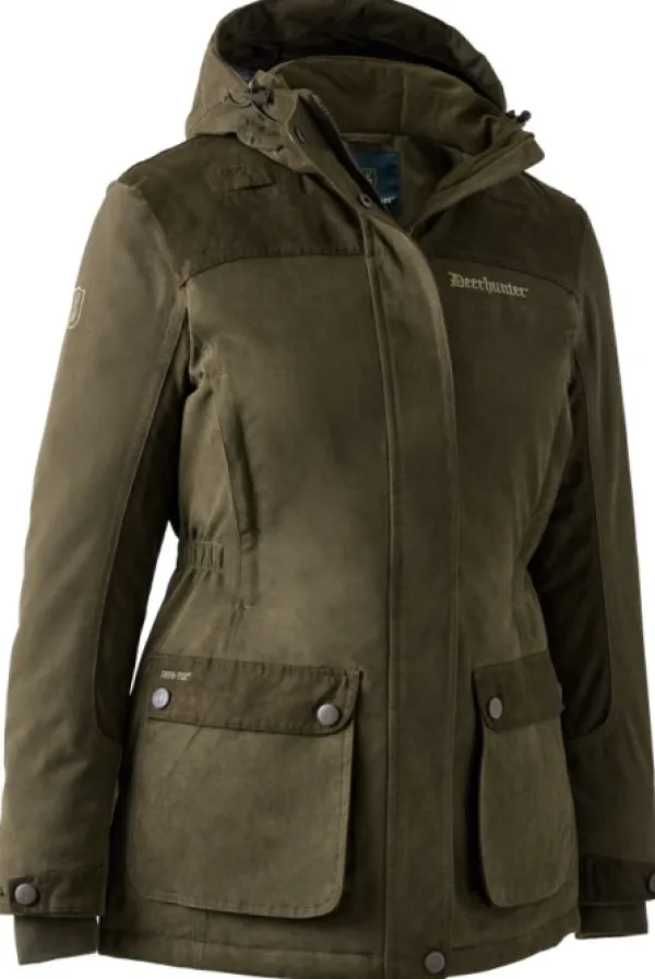 Deerhunter Lady Eagle Winter Jacket naisten metsästystakki, Tarmac Green| Naisten metsästysvaatteet/Naisten Metsästystakit