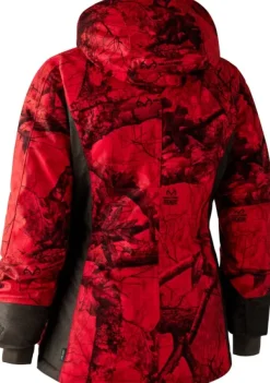 Deerhunter Lady Raven Arctic Jacket naisten metsästystakki, camo/punainen| Metsästystakit/Vedenpitävät Metsästystakit