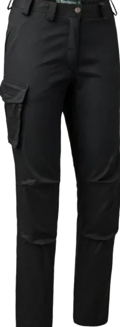 Deerhunter Naisten metsästysvaatteet/Naisten Metsästyshousut^Lady Traveler Trousers naisten reisitaskuhousut, musta