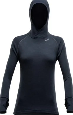 Devold Kerrastopaidat^Expedition Woman Hoodie naisten merinohuppari, musta