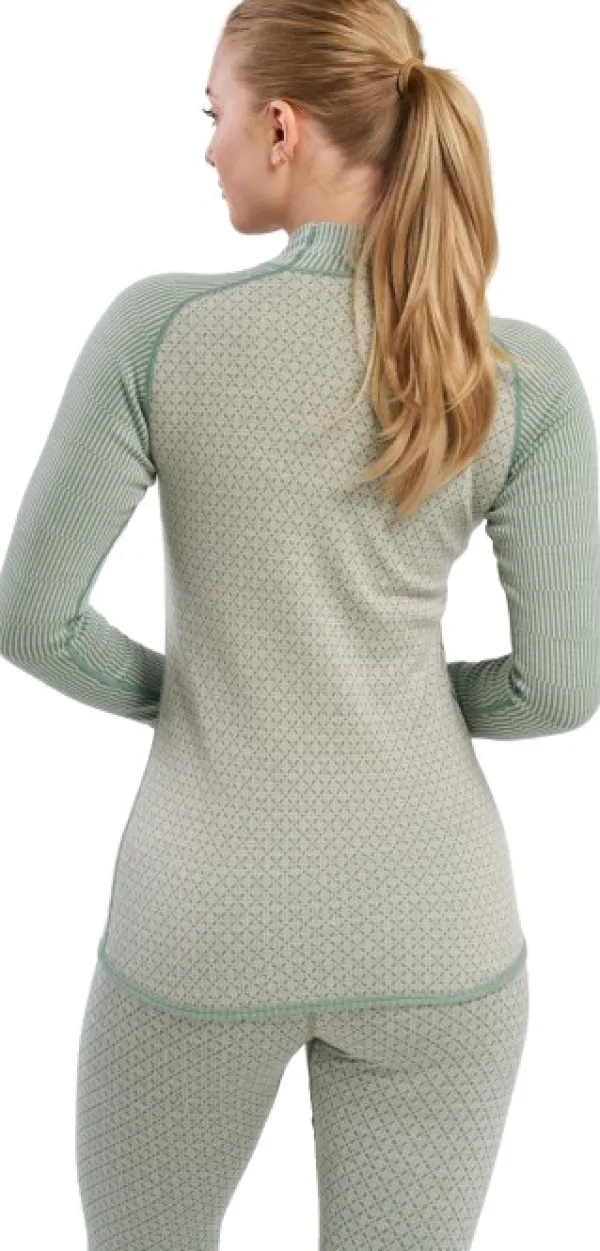 Devold Pitkähihaiset Paidat^Kvitegga Merino 230 Cross Neck naisten kerrastopaita, Raw White