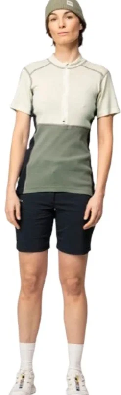 Devold Kerrastopaidat^Lauparen Merino 190 Zip Tee Woman Raw White/Fog/Ink