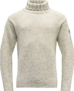 Devold Nansen Sweater High Neck Unisex Grey Melange| Pitkähihaiset Paidat