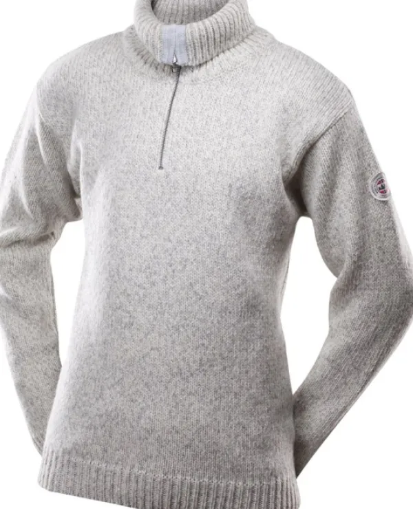Devold Nansen Sweater Zip Neck Unisex Grey Melange| Pitkähihaiset Paidat