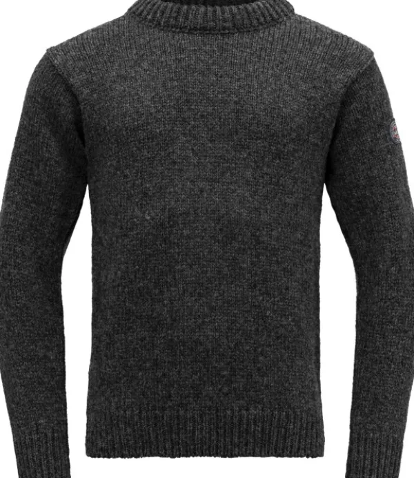 Devold Pitkähihaiset Paidat^Nansen Wool Sweater villapaita, unisex, tummanharmaa
