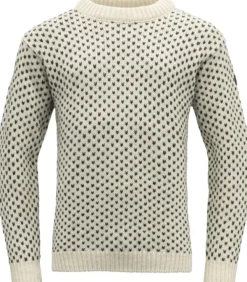 Devold Nordsjø Sweater Crew Neck Unisex Offwhite| Hupparit, Fleecet Ja Välipaidat