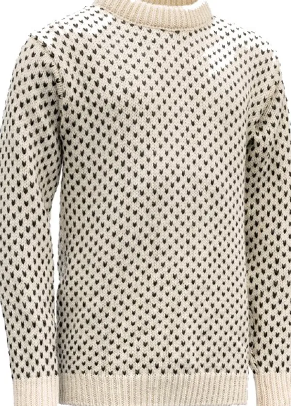 Devold Nordsjø Sweater Crew Neck Unisex Offwhite| Hupparit, Fleecet Ja Välipaidat