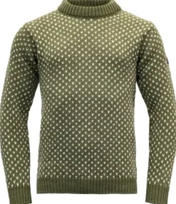 Devold Pitkähihaiset Paidat^Nordsjø Sweater Crew Neck Unisex Olive