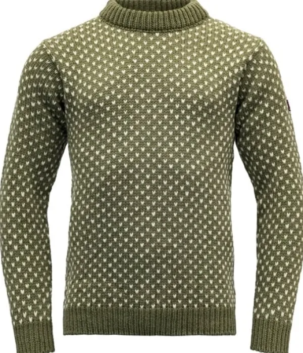 Devold Pitkähihaiset Paidat^Nordsjø Sweater Crew Neck Unisex Olive